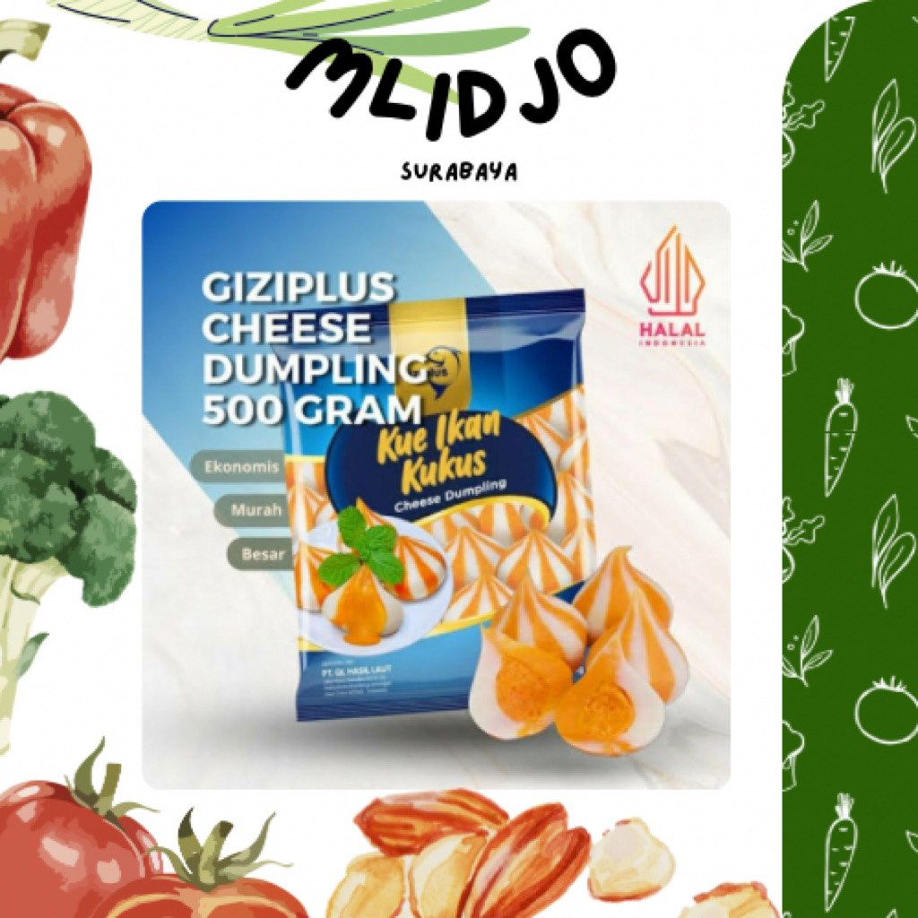 FROZEN GIZI PLUS CHEESE DUMPLING 500GRAM