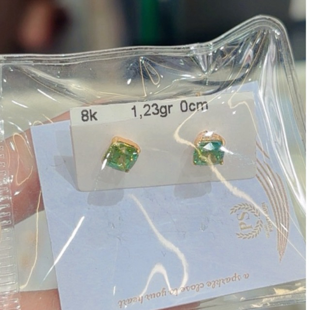 anting subang emas kadar 8k