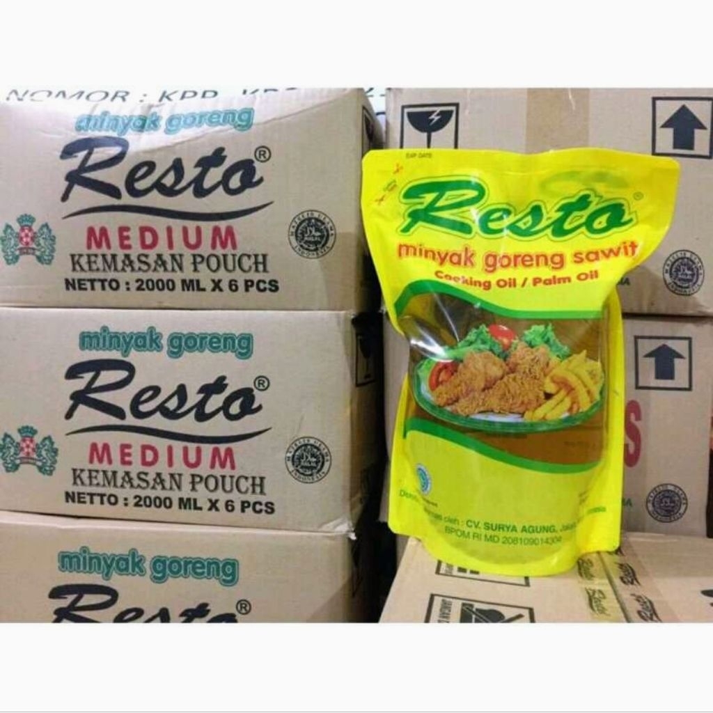 MINYAK GORENG RESTO 2LITER / MINYAK GORENG EKONOMIS 2LITER / MINYAK GORENG RESTO