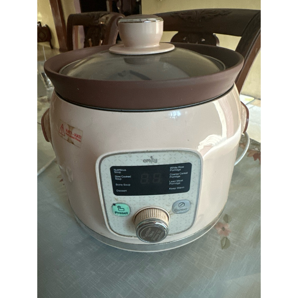 Emily slow cooker 1.5L preloved/second kota medan