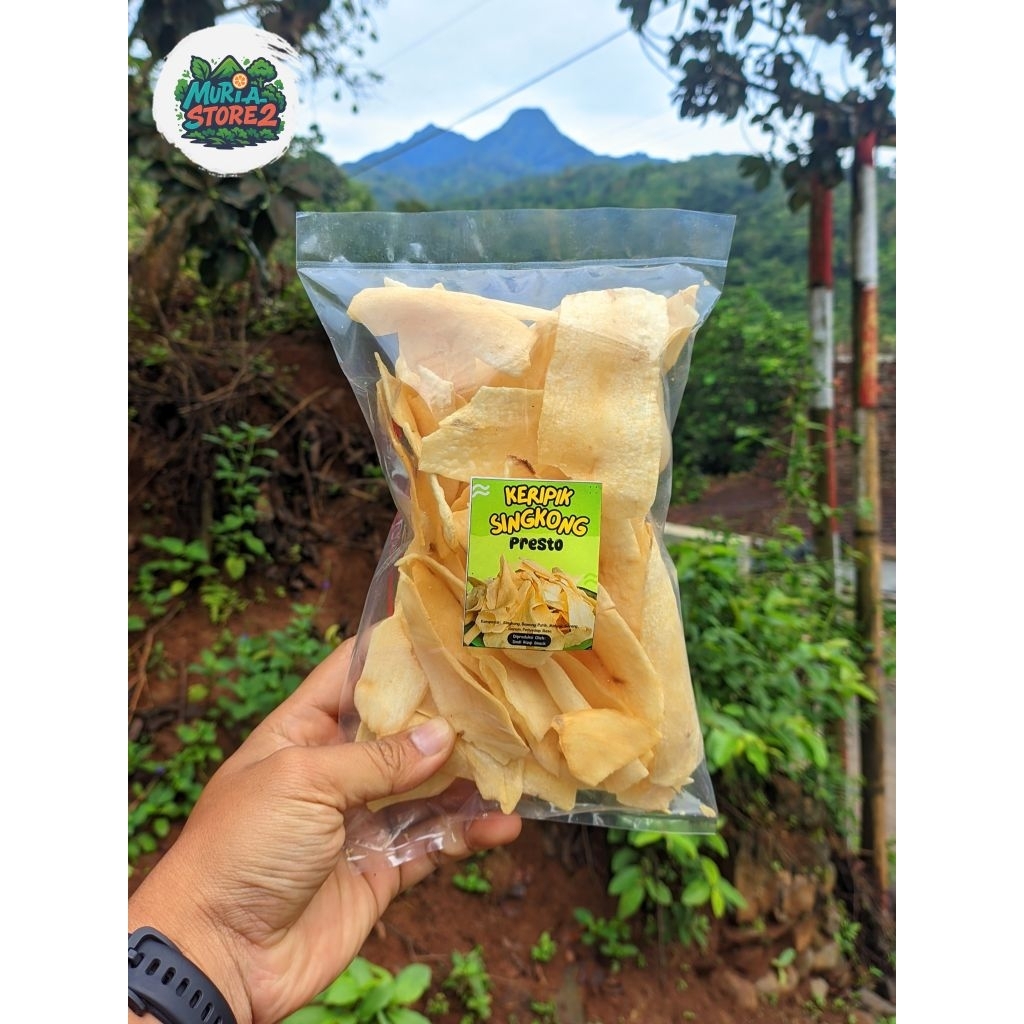 Kripik singkong Presto khas Gembong renyah gurih kemasan ekonomis