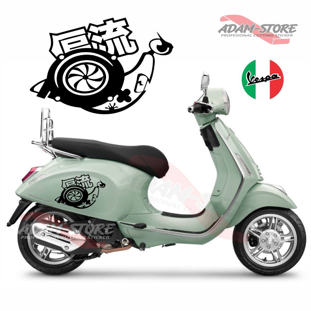 Sticker Siput Racing / Stiker Motor Vespa Matic 150 / Stiker Vespa Sprint - VSS