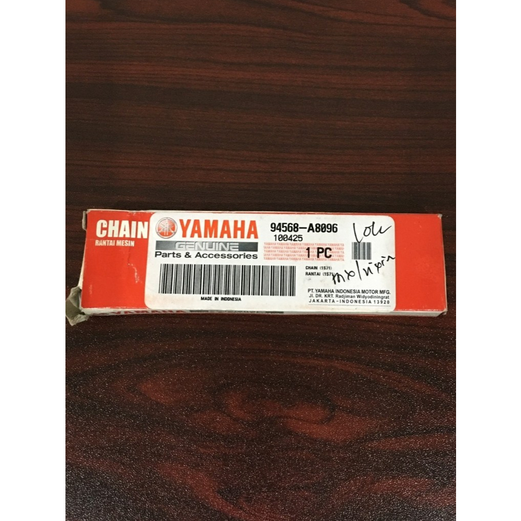 CHAIN / RANTAI KETENG / RANTAI KAMPRAT / RANTAI TIMING MESIN MOTOR YAMAHA YGP 94568-A8096 JUPITER MX
