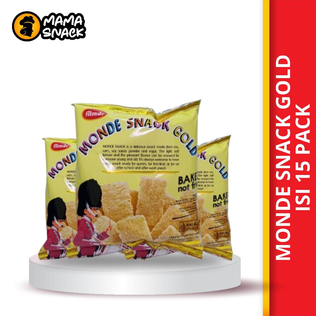 Mama Snack - Snack Monde Gold 1DUS isi 24 Pcs @27gram - Cemilan Gurih Bareng Keluarga