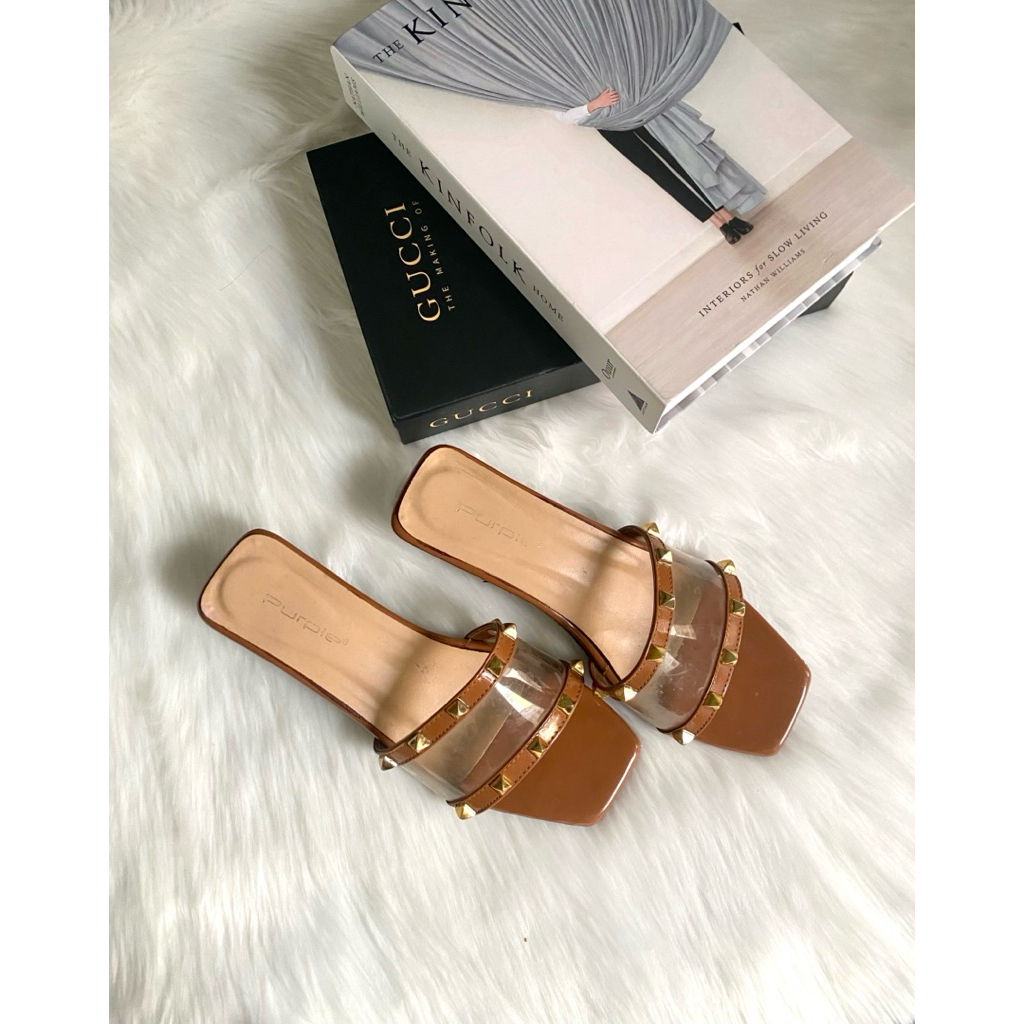 PRELOVED BLOCK HEELS WANITA - HEELS HAK TAHU WANITA