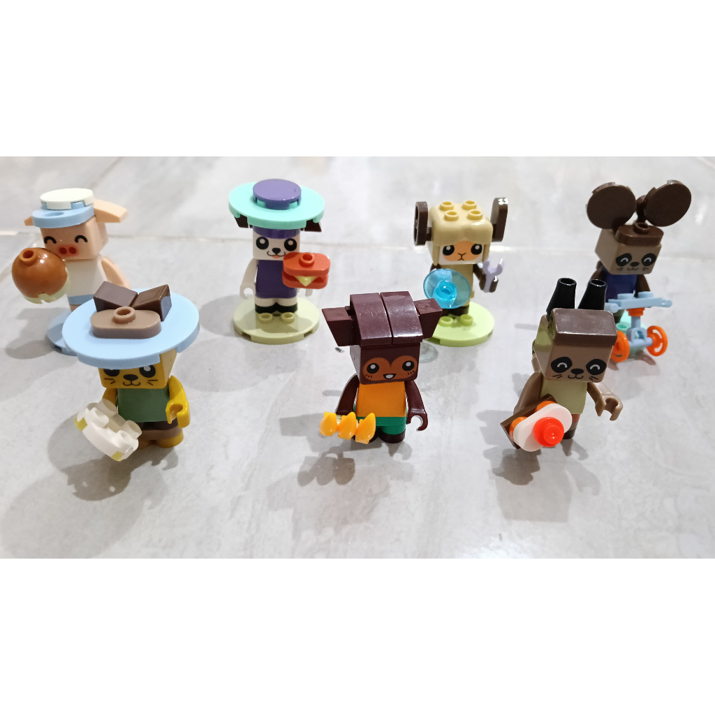 Bricks Animal Chef Mini Blocks Lego Karakter Hewan Lucu Imut Binatang