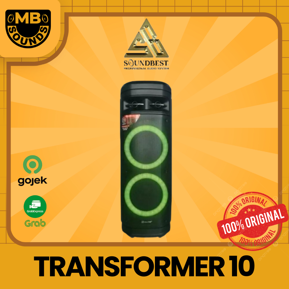 SOUNDBEST Transformer 10 Portable Speaker 10" 10 inch ORIGINAL