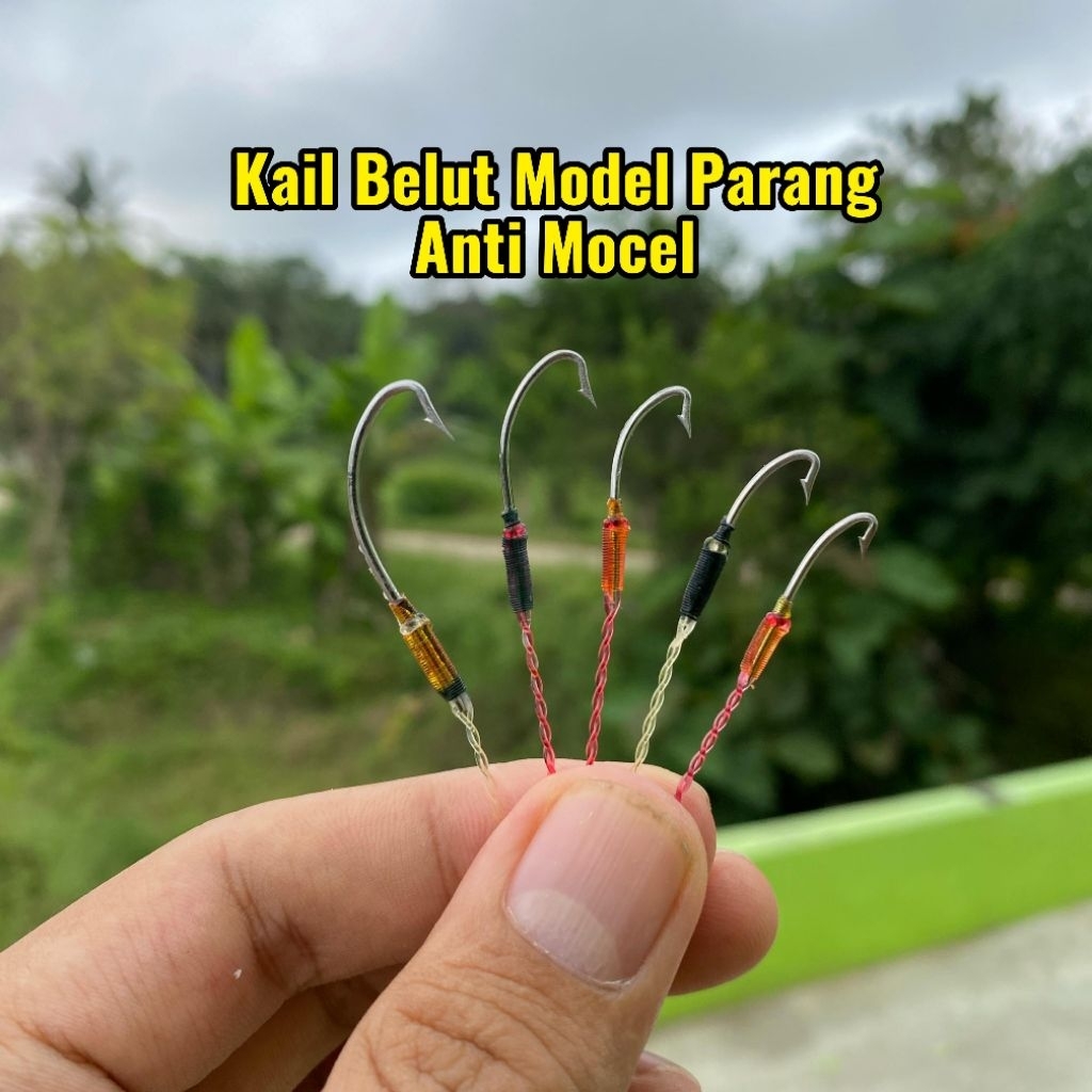 Terlaris Urek belut bahan baja anti Mocel, kail belut anti Mocel, kail sidat anti mocel