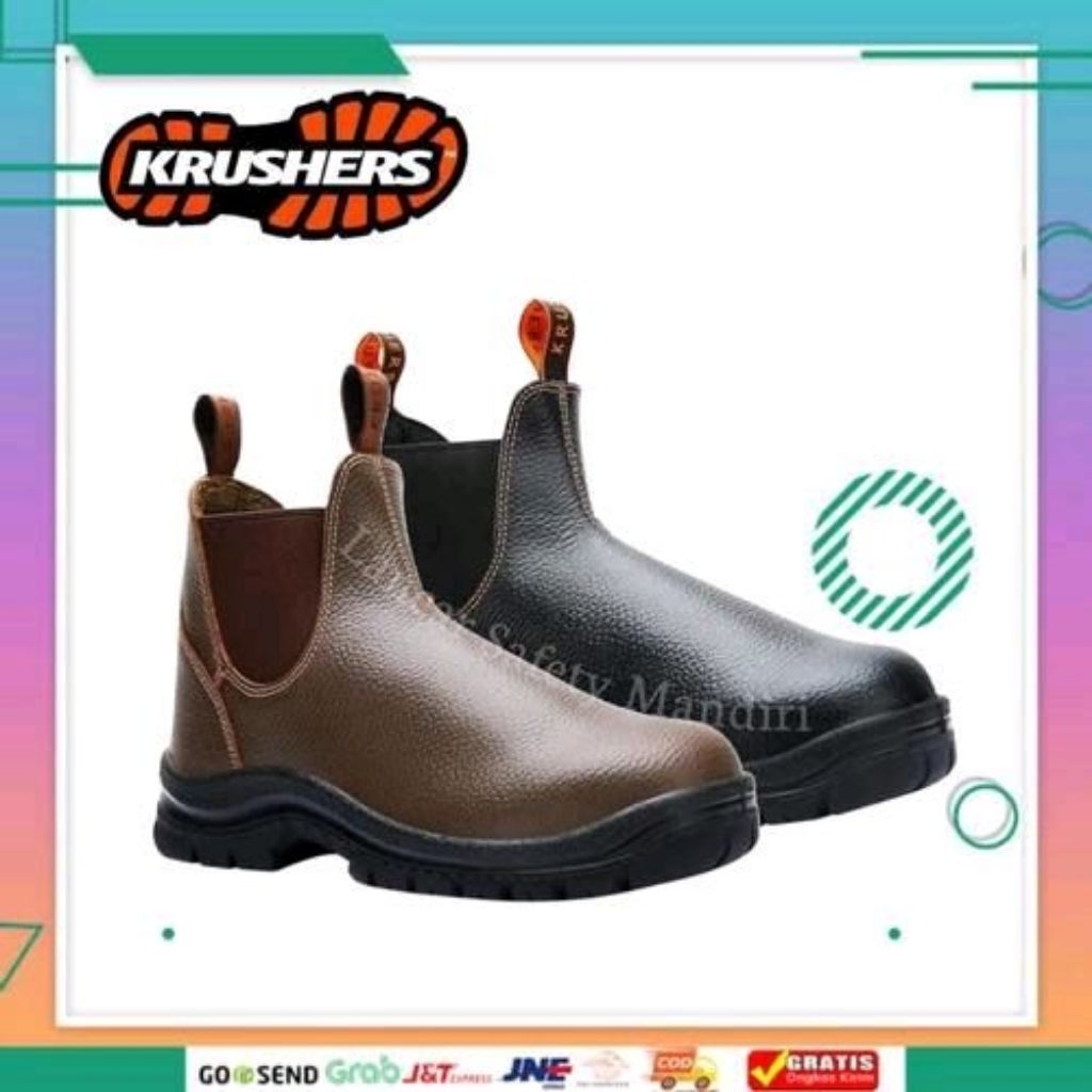 Sepatu Safety KRUSHER NEVADA BLACK Original