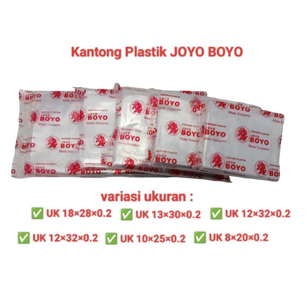 Plastik Boyo Pp Bening Tebal 0,2 Aneka Ukuran Plastik Pp Bening Joyo Boyo