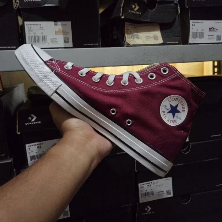 CONVERSE CT ALL STAR MAROON M9613C KIRI EX DISPLAY RINGAN EUR 43