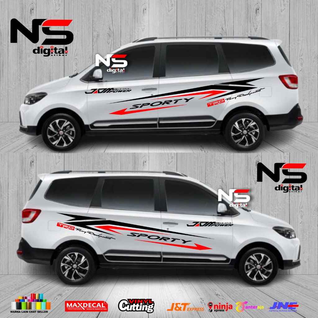 Terbaru NEW Stiker Mobil Wuling Confero Sticker Cutting Wuling Confero