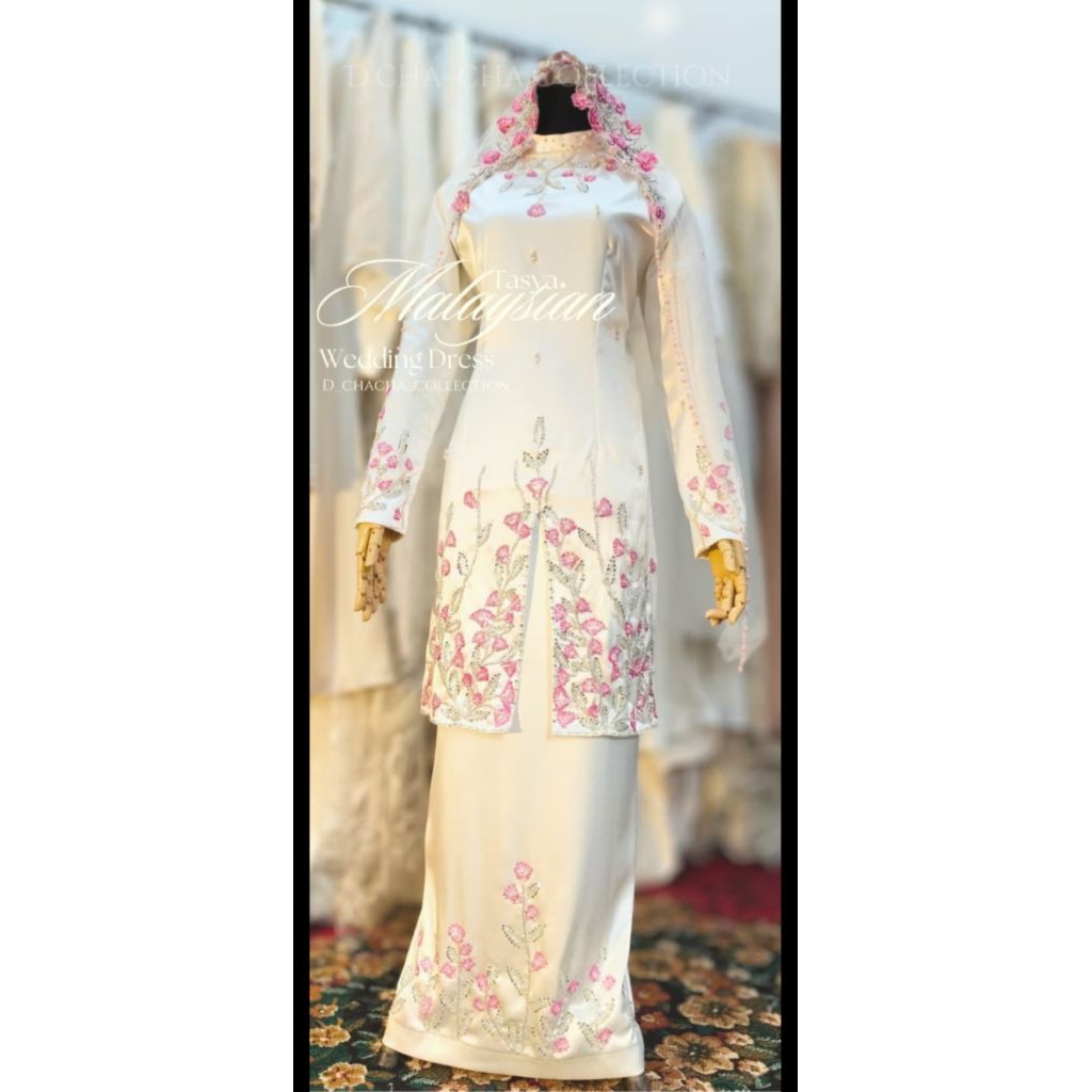 baju kurung Payet warna baju kurung Malaysia baju akad Malaysia baju Melayu Malaysian wedding dress