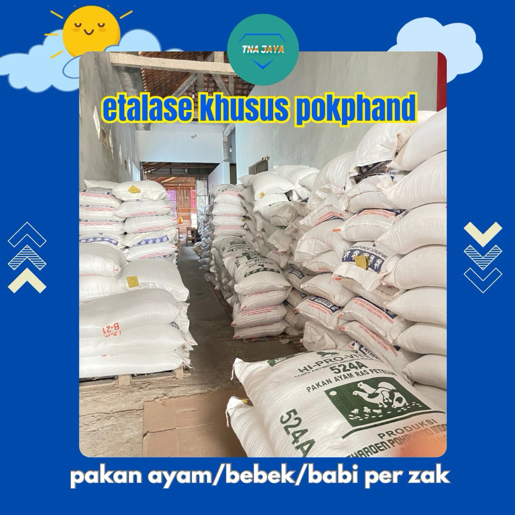 PAKAN DAN KONSENTRAT POKPHAND 1 KARUNG (50KG) AYAM/BEBEK/BABI (AREA JATENG)