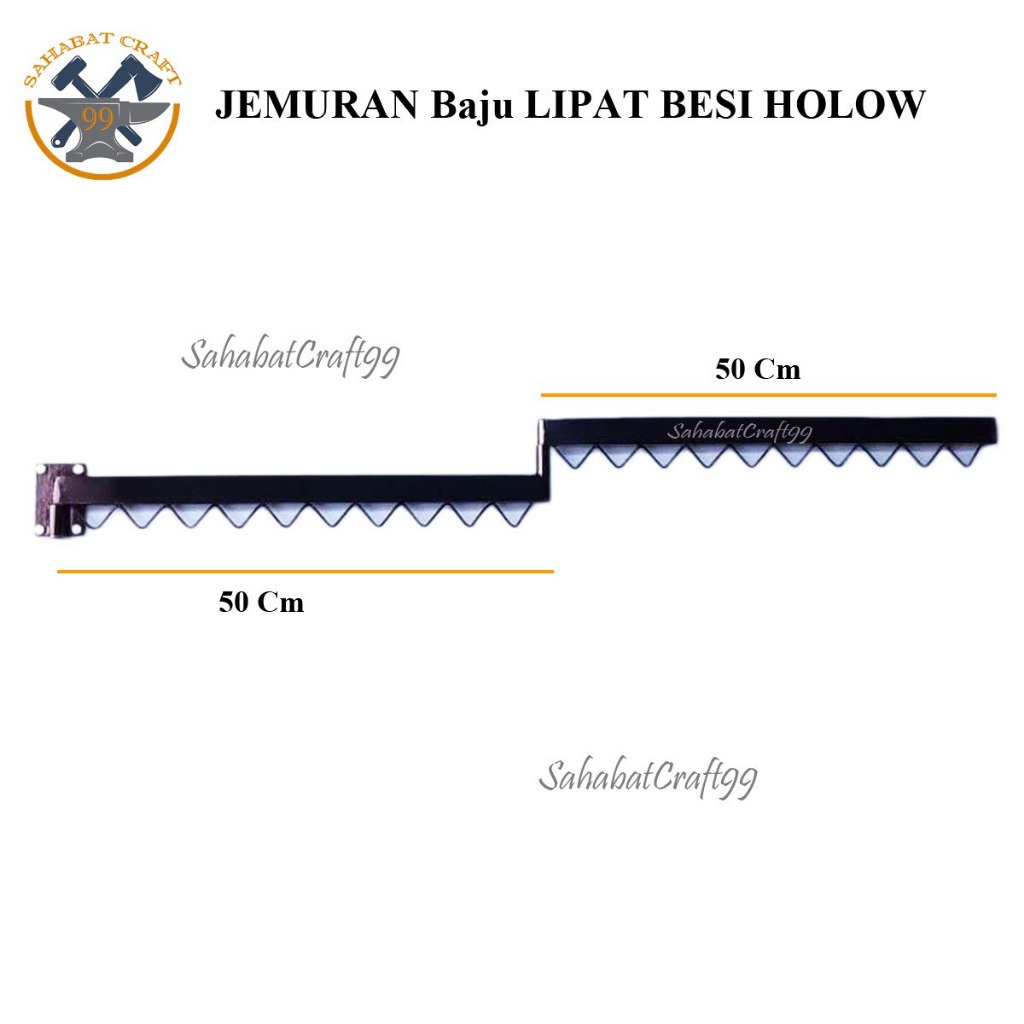 Sahabat Craft Gantungan Baju Lipat Bahan Besi JEMURAN LIPAT PORTBLE PRAKTIS | Jemuran Dinding Jemura