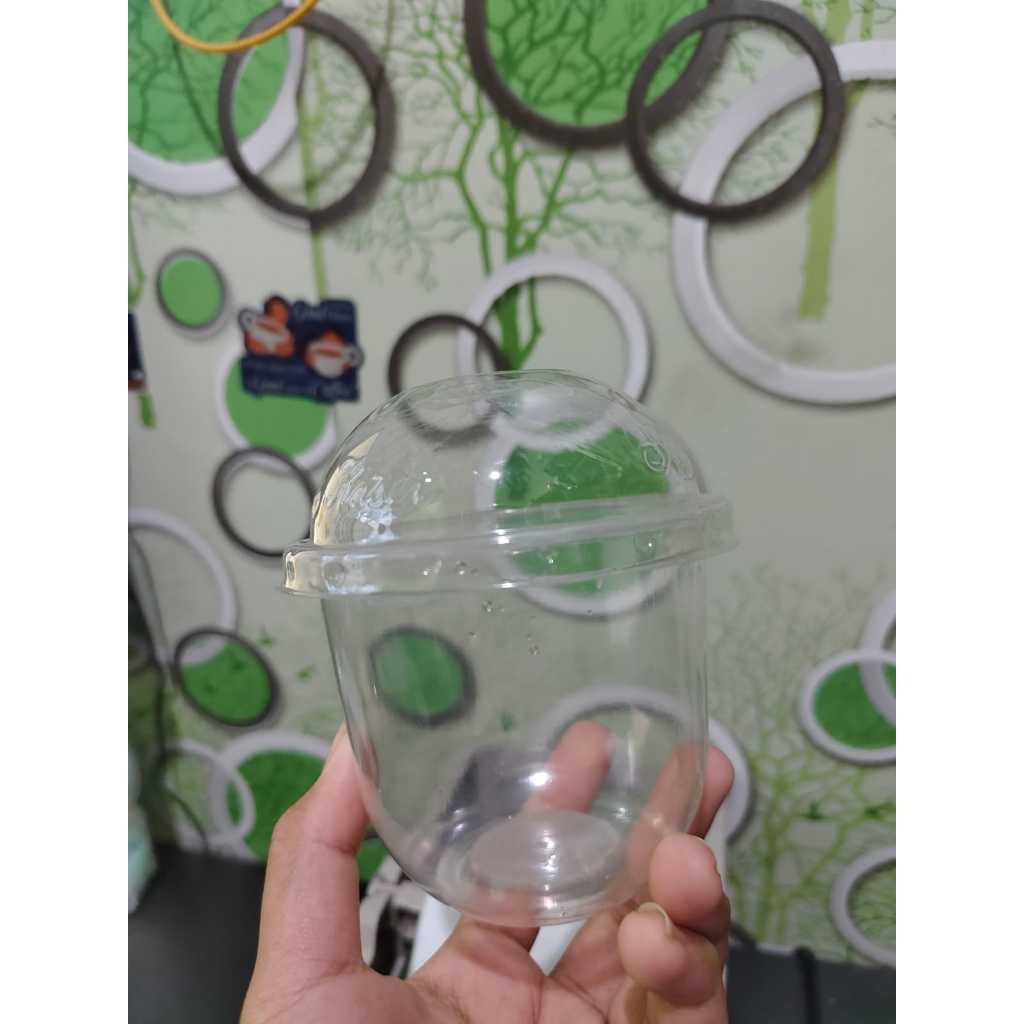 Joeley_Id Gelas Bsm / Gelas Oval 10 Oz + Tutup / U Cup 10 Oz Isi -/+ 50Pcs