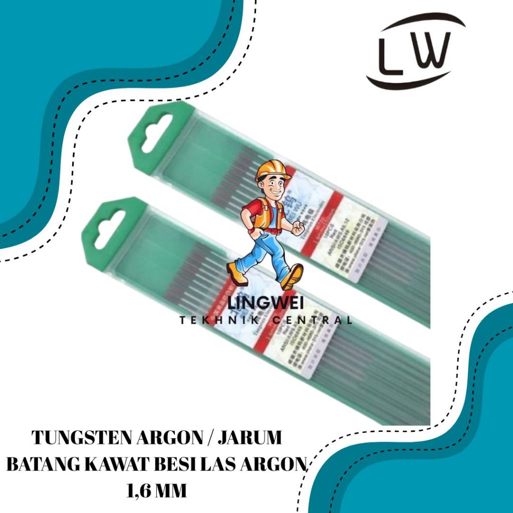 TUNGSTEN ARGON / JARUM BATANG KAWAT BESI LAS ARGON MERAH 1,6 MM