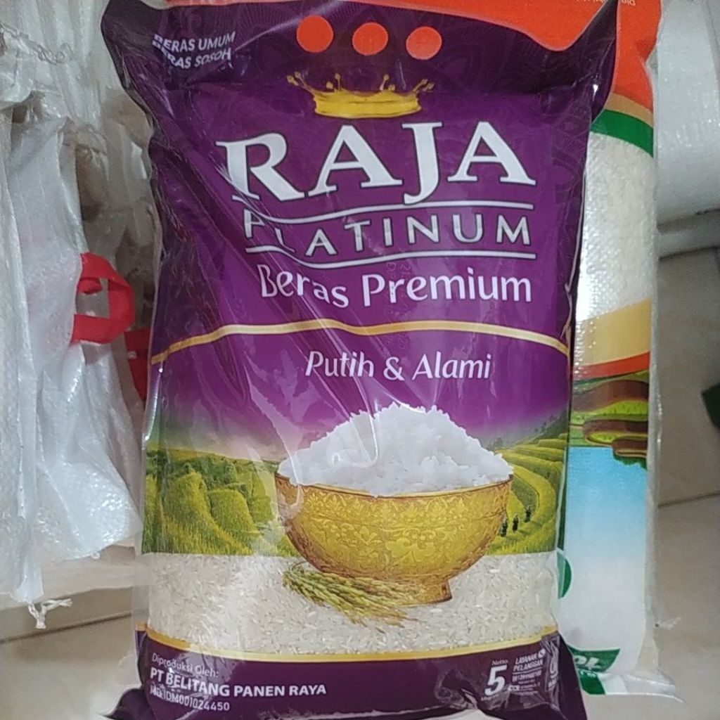 Beras Premium Raja, Beras Raja Premium, Beras Raja Platinum, Beras Putih