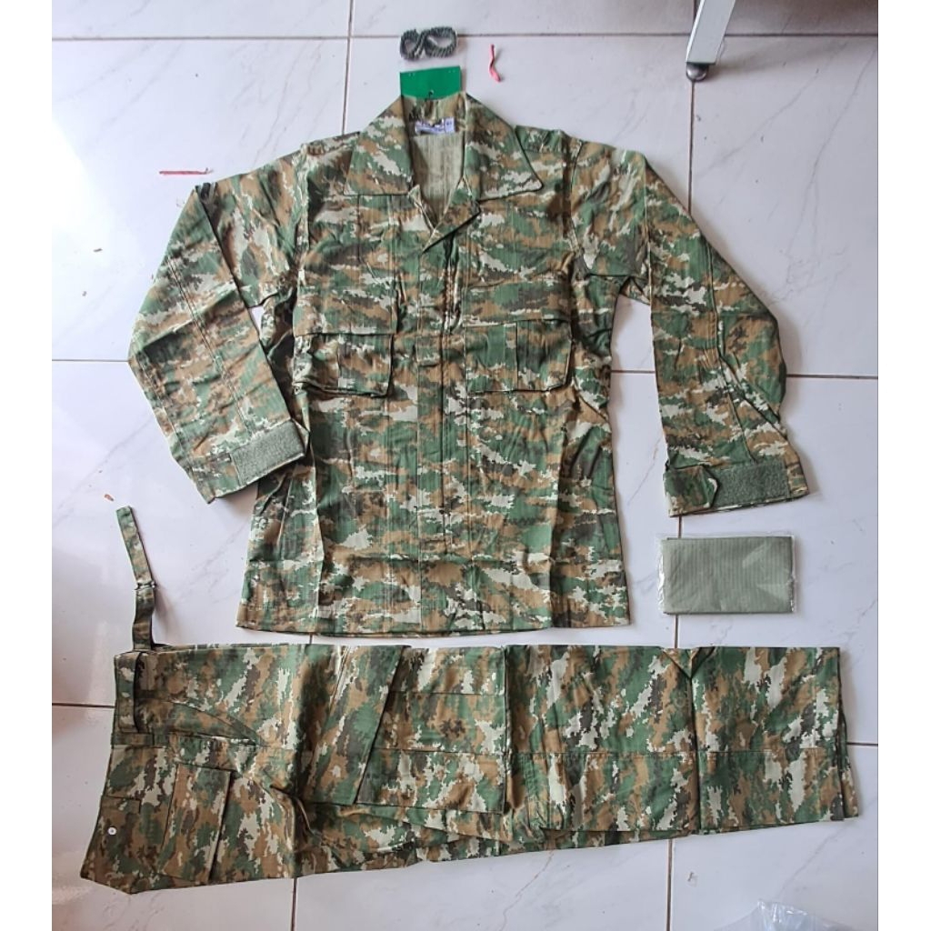 BAJU PDL JATAH KEMHAN LORENG SAGE GREEN.