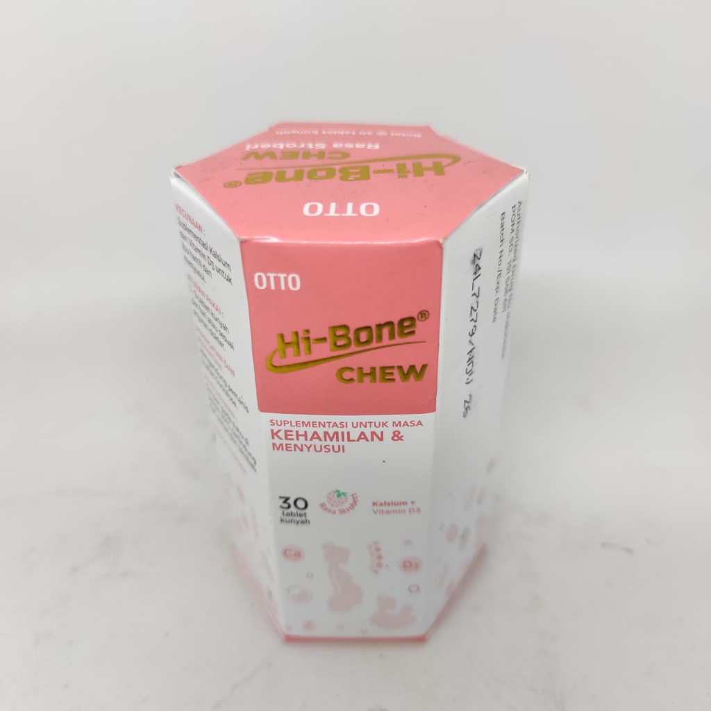 HI BONE ACTIVE / CHEWABLE STRAWBERRY / VITAMIN CALCIUM IBU HAMIL / ISI 30 TABLET