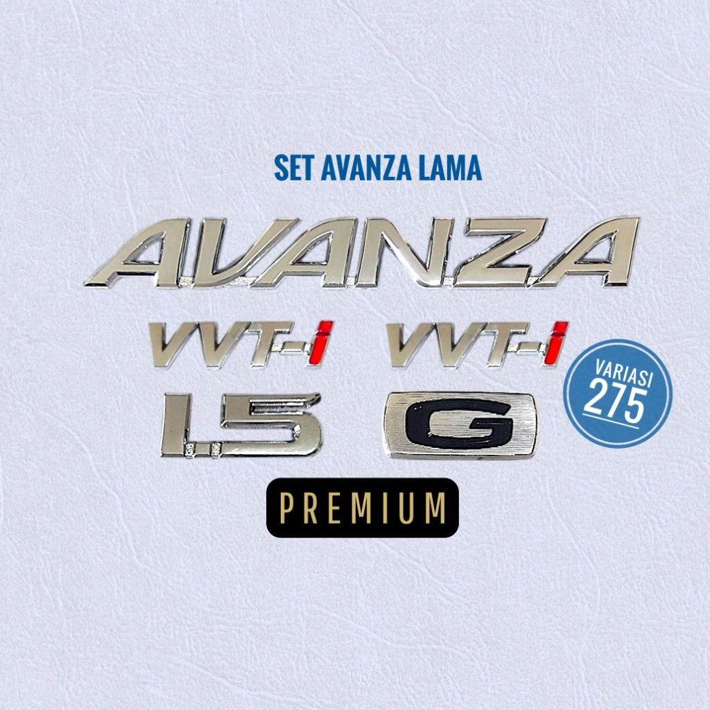 Emblem Avanza / logo Avanza / Emblem set Avanza / logo set Avanza / emblem Avanza lama / logo Avanza