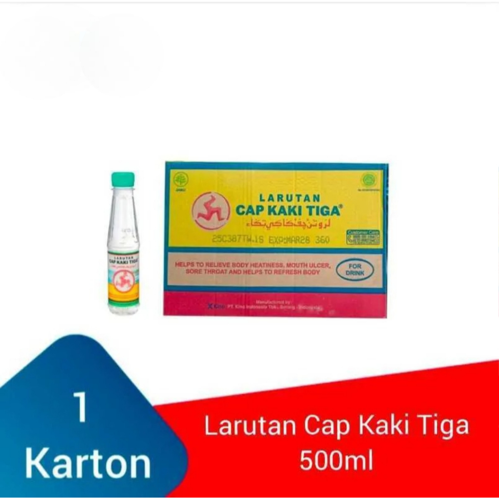LARUTAN PENYEGAR CAP KAKI TIGA BOTOL 500 ML 1 DUS 24 PCS