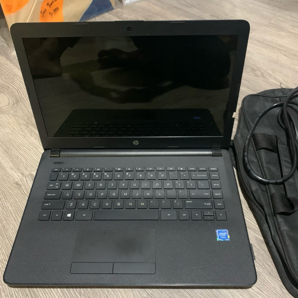 Laptop HP 14 Intel Celeron N3060 Second Mulus Fullset