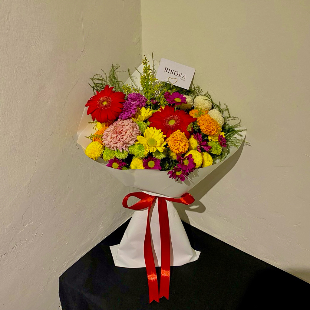 RISORA - Thumbelina Bouquet (KHUSUS SEMARANG) - Fresh Flowers - Buket bunga thumbelina - Risora Flor