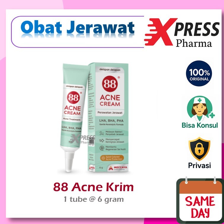 XPRESS  Acne Cream 88 6gr Per 1 Tube / Acne Cream 88 / Obat Jerawat Krim 88
