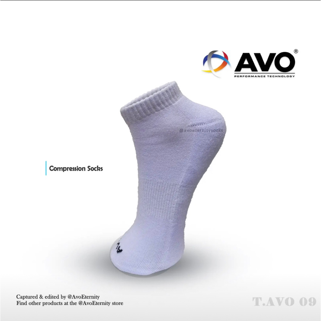 AVO KAOS KAKI PENDEK SHORT SPORT COMPRESSION SOCKS || kaos kaki avo pendek semata kaki original avo