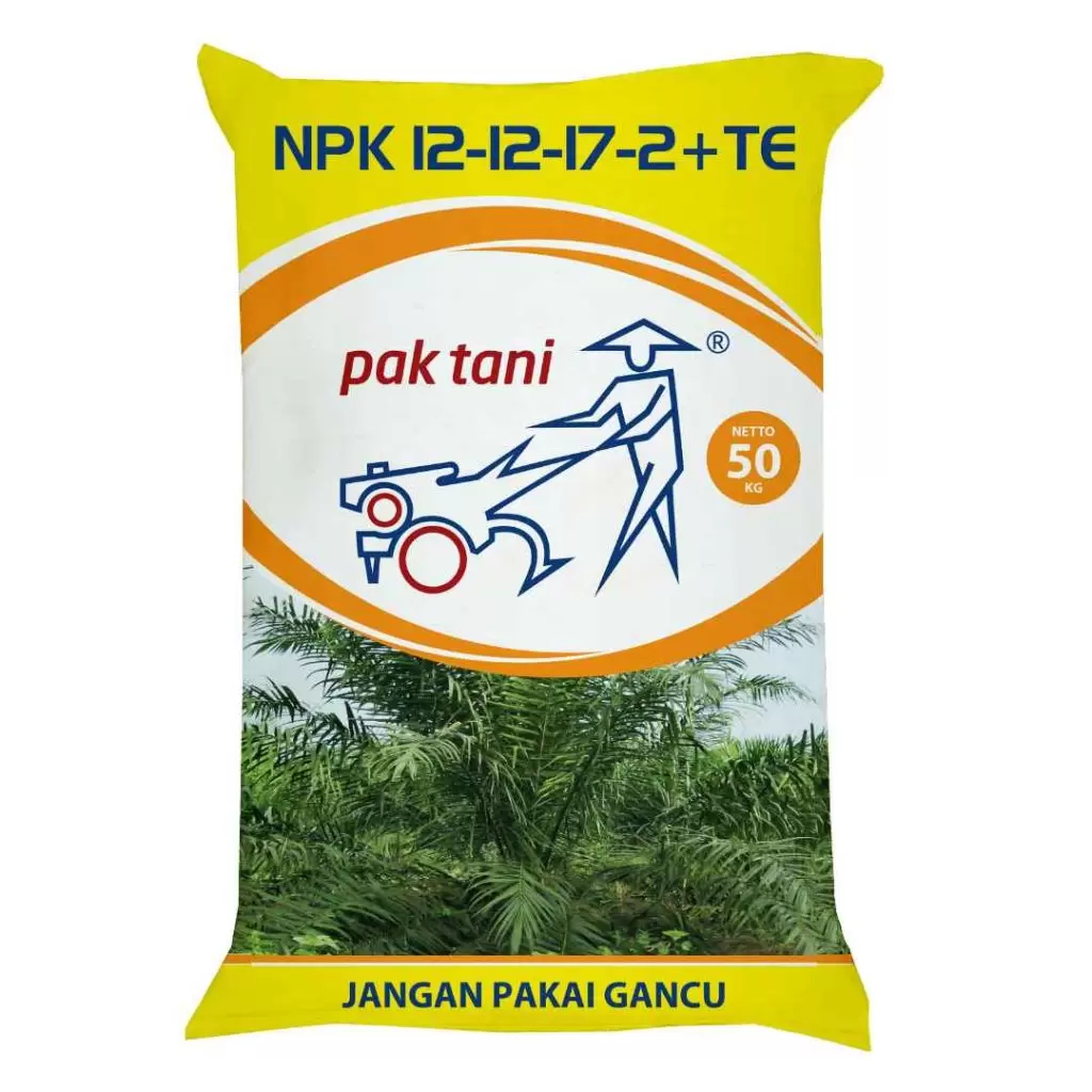 NPK Sawit 12-12-17-2 PAK TANI ORIGINAL SAPROTAN UTAMA Repack 5 kg