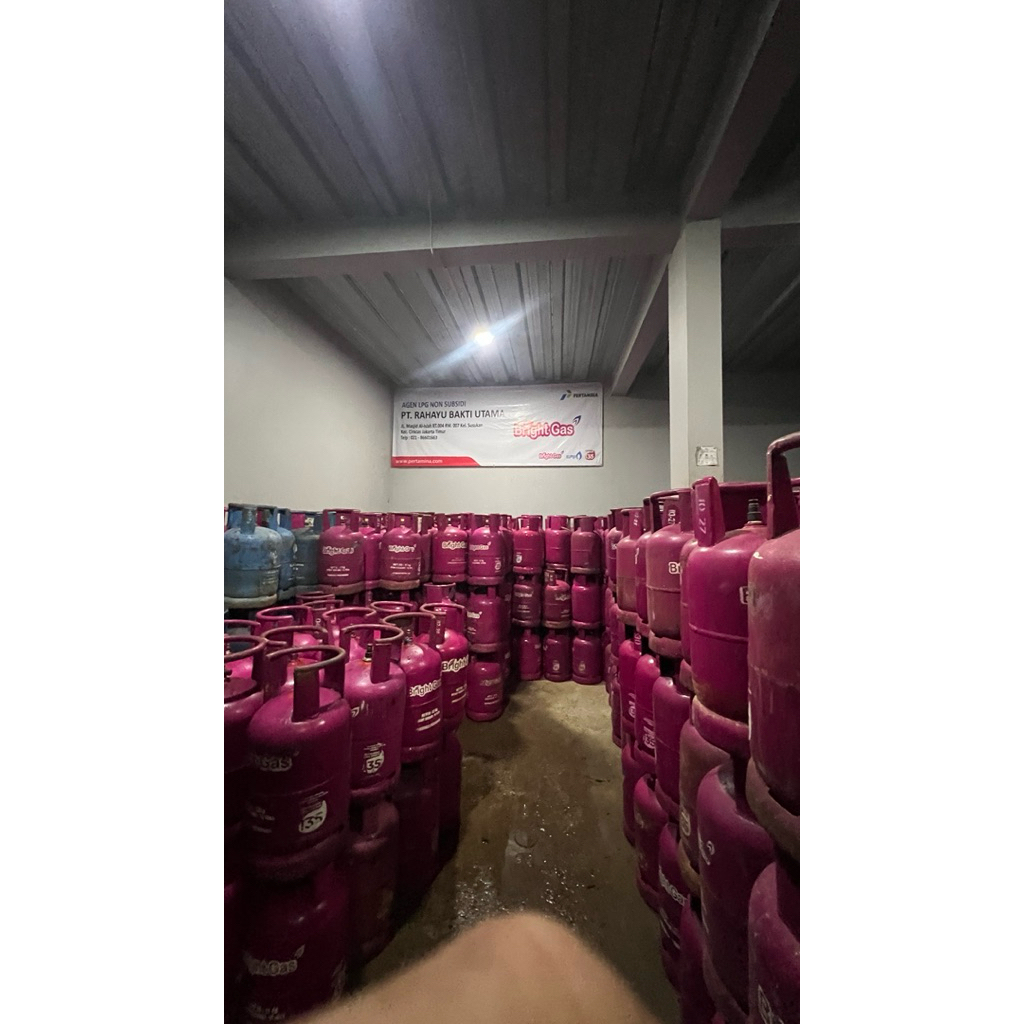 TABUNG BRIGHT GAS 12KG KOSONG + Bekas