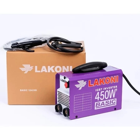 Mesin Las Mini Lakoni Basic 124ixr 450 watt Hemat Listrik Inverter Trafo Las Lakoni 124 IXR 120A Min