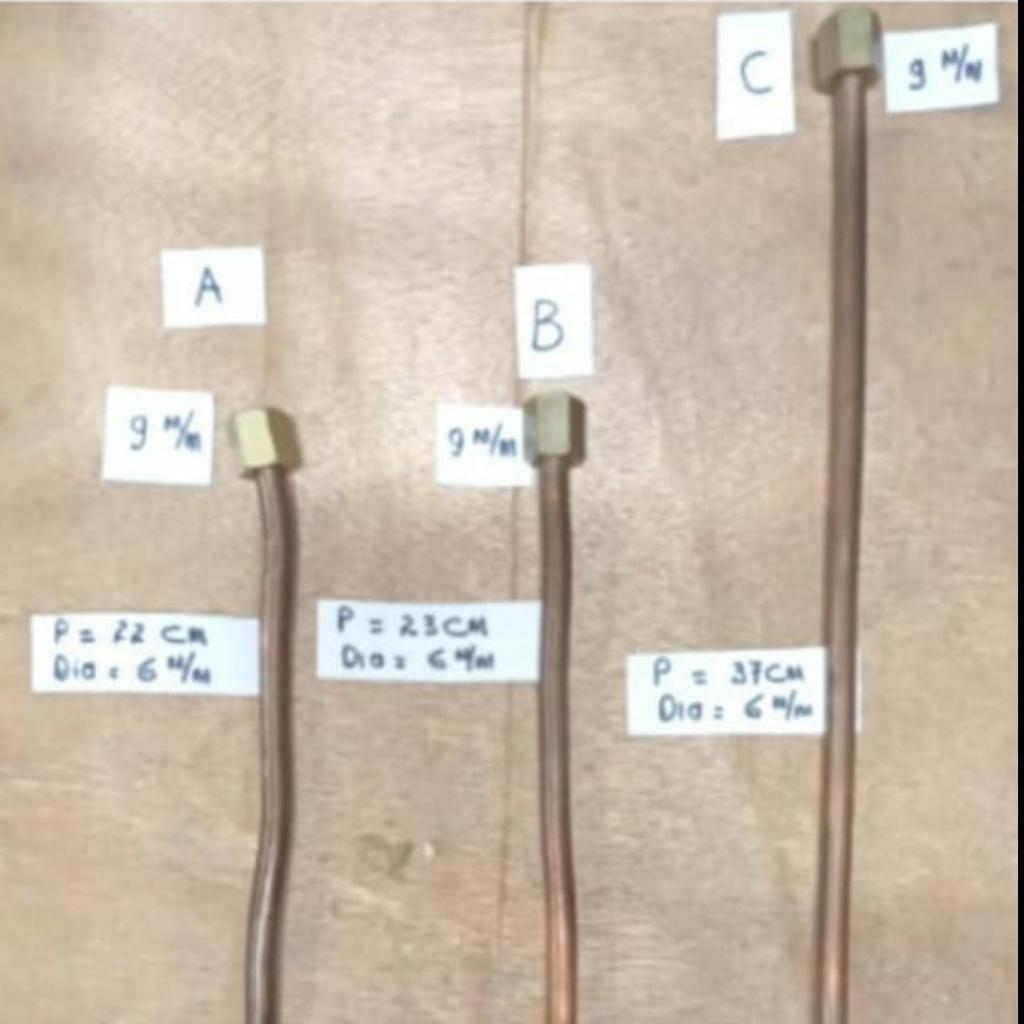 Pipa Tembaga Kompresor Van Belt  / Belt Driven