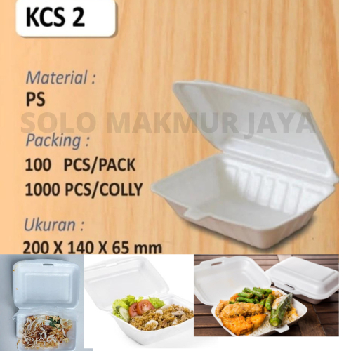 50Pcs Styrofoam/sterofoam/foam bubur / kotak nasi Diskon