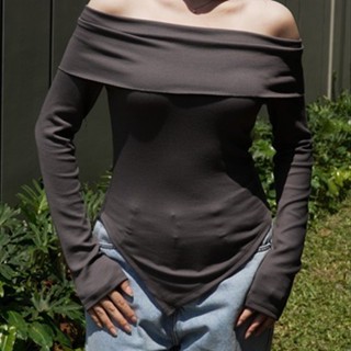 Planet Fantasi T-Shirt Off Shoulder Long Sleeve Asymmetrical 1798 (S/M/L)