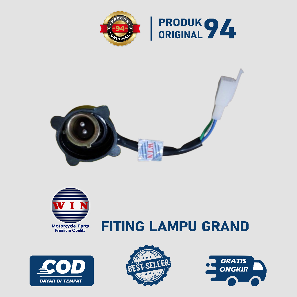 FITING LAMPU DEPAN GRAND,BEAT,SUPRA MERK WIN PRODUK ORIGINAL