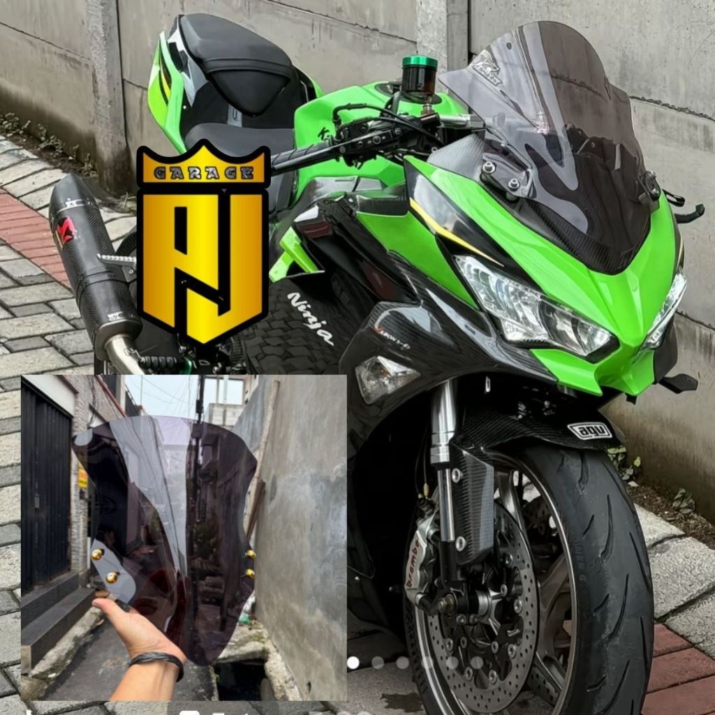 Visor Ninja Fi 250 New Windshield Ninja Fi 250 New Motorcycle