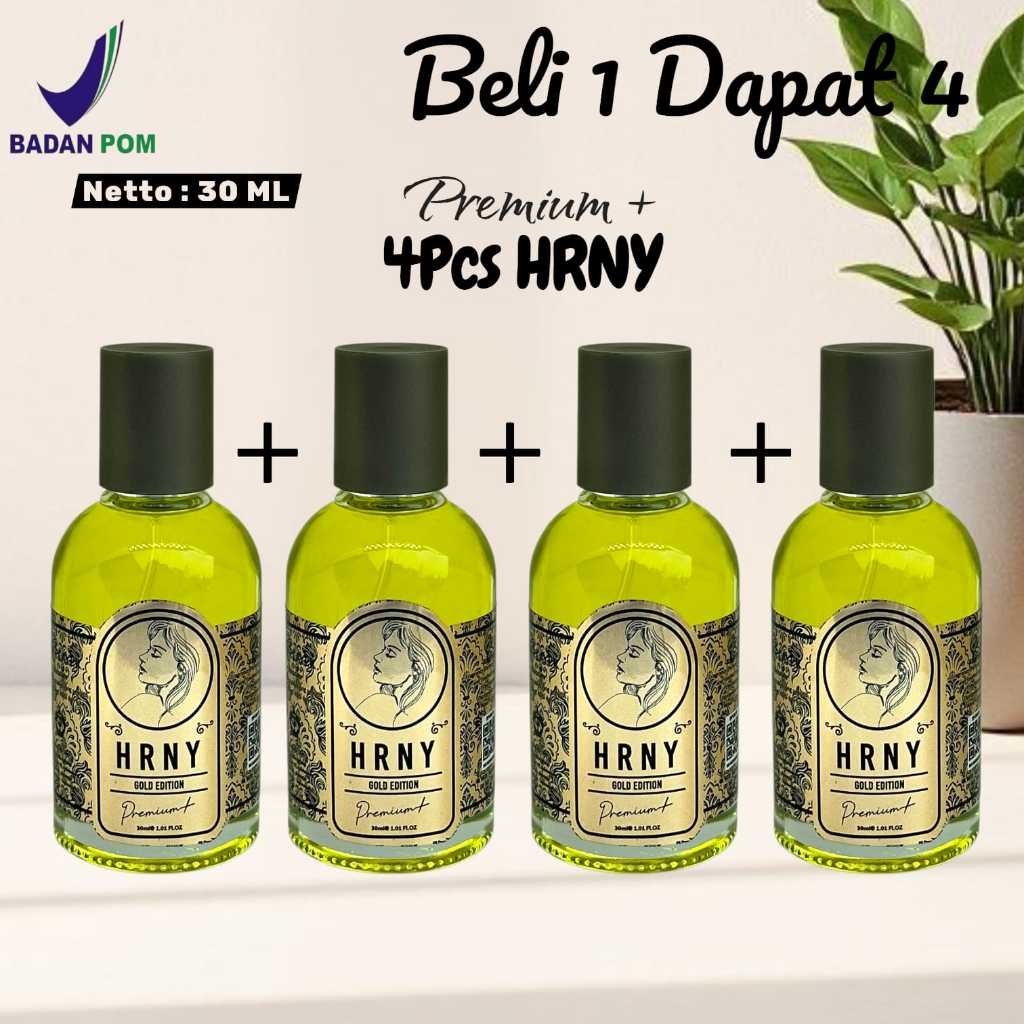 Beli 1 Dapat 4 Parfum Hrny Wangi Tahan Lama Parfum H R N Y Gold Murah Parfum Cowok Remaja Laki-Laki 