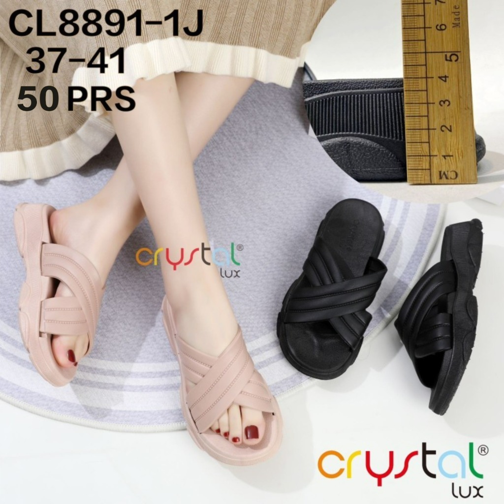 Sandal Wanita Fashion Tebal dan Empuk Anti Selip | 8891-1