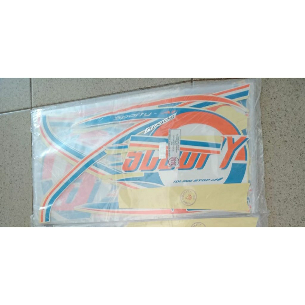 list sticker body motor scoopy sporty 2015