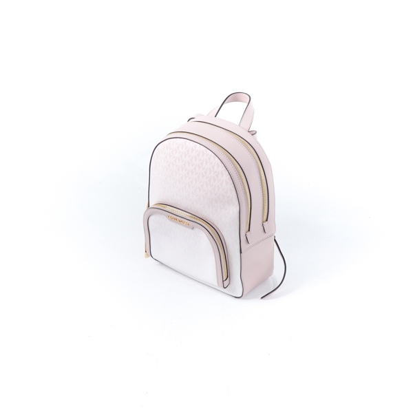 Tas MK JAYCEE MONOGRAM GRADIENT WHITE PINK BACKPACK 100% ORIGINAL