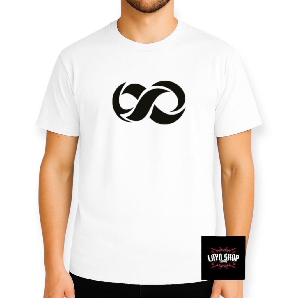 Kaos Distro Motif Angka 8 Oblong Unisex / Pria / Wanita M,L,XL