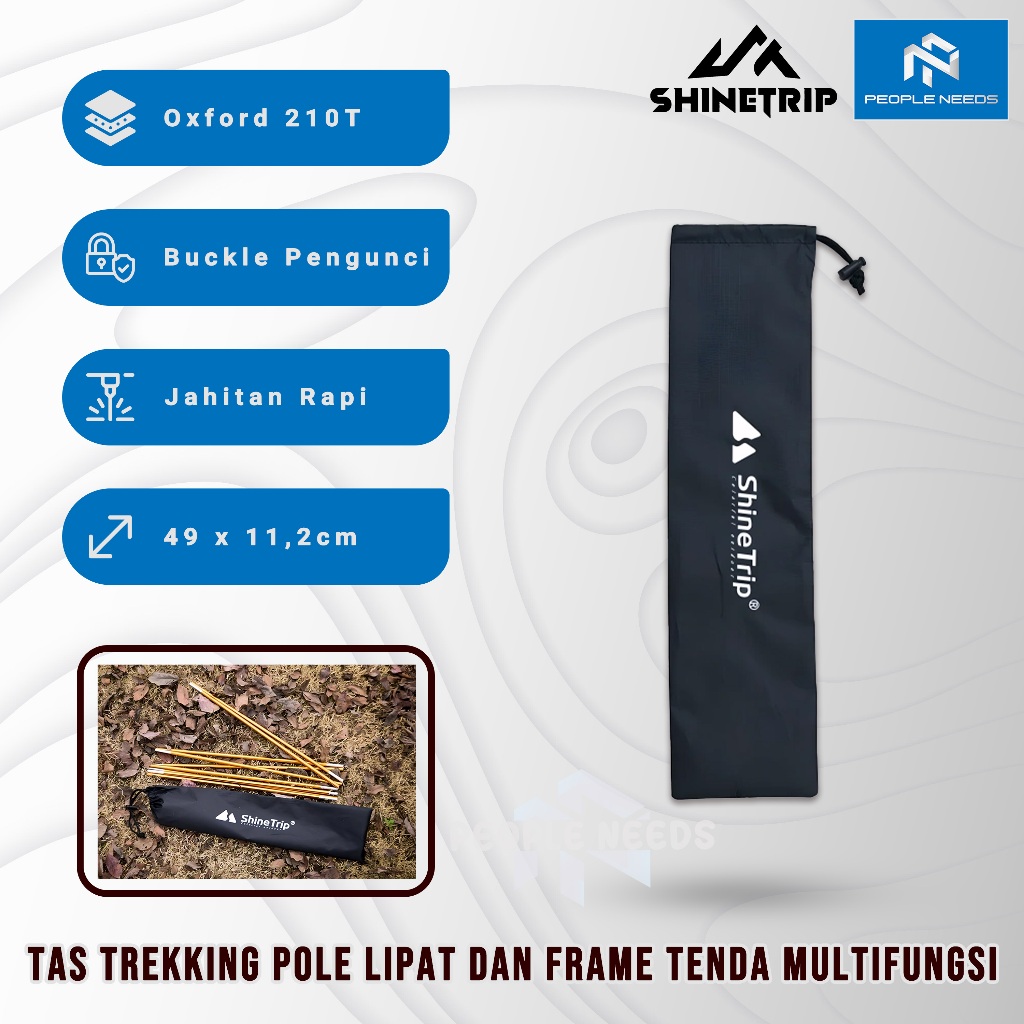 SHINETRIP Tas Trekking Pole Lipat Sport Running Hiking Sarung Frame Tenda Oxford Cloth 210T Camping 