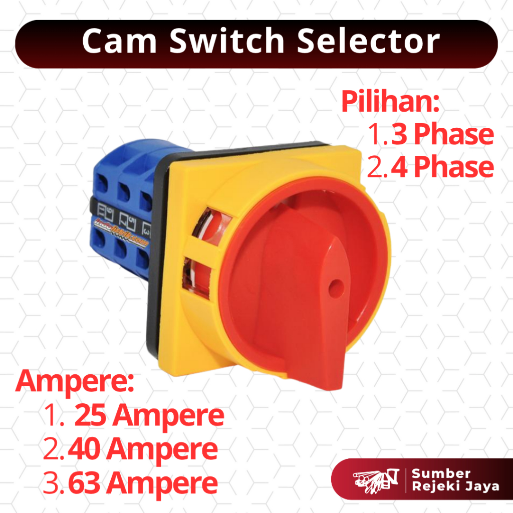 Cam Switch Selector 3P / 4P - 25A / 40A / 63A | ON-OFF-ON | Change Over Switch