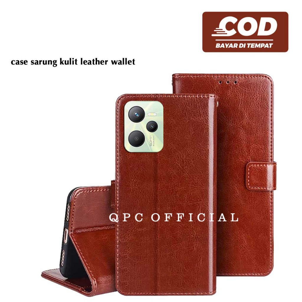 Leather Flip Case Realme Narzo 50A Prime Realme Narzo 50I Prime Realme Note 50 Realme Narzo 50A Real