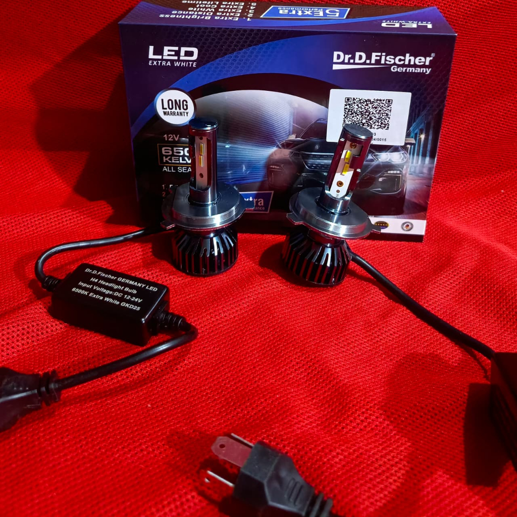 LED DR.D.FISCHER - 12V-24V 40 WATT 6500 KELVIN - WHITE H4