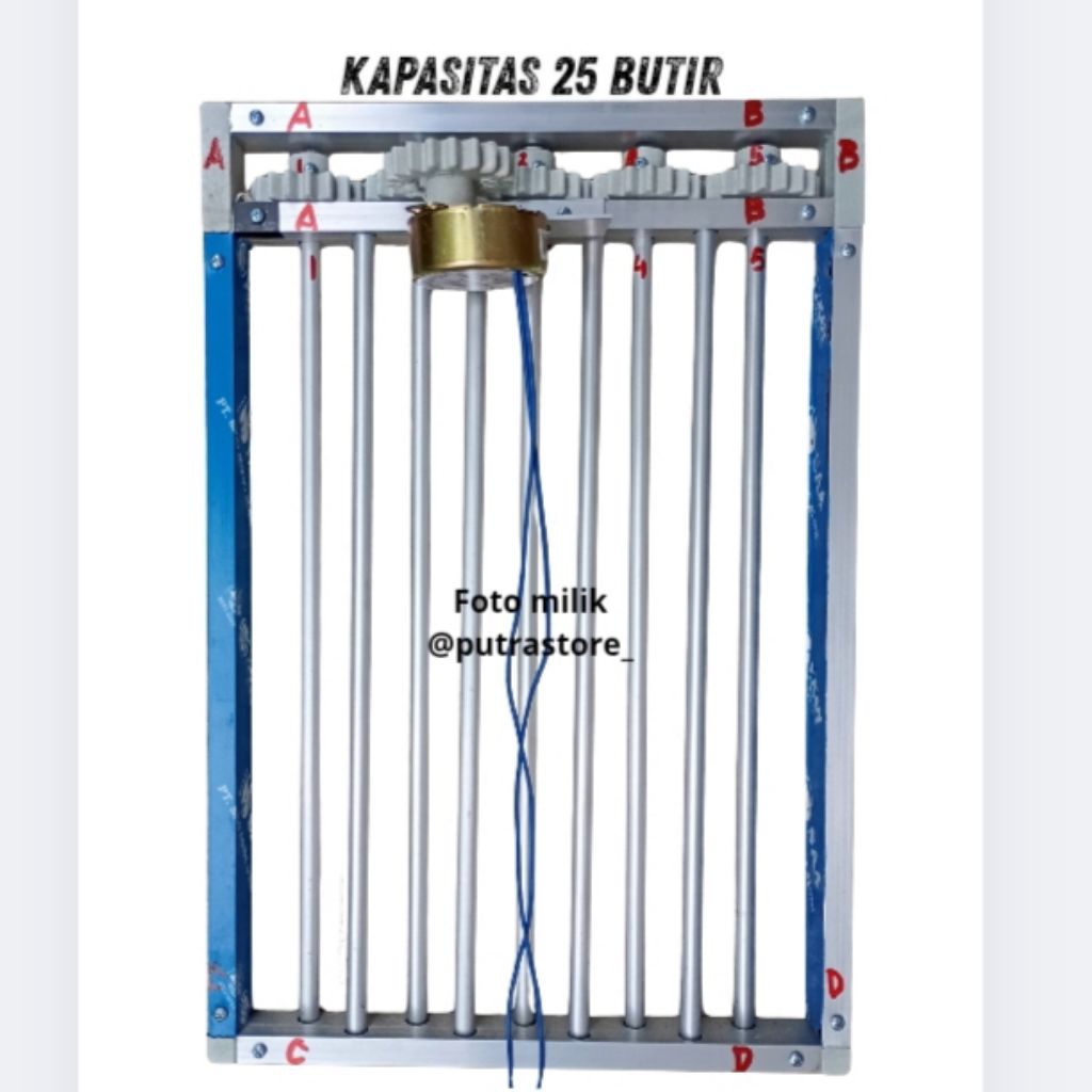 rak roller mesin tetas kapasitas 25
