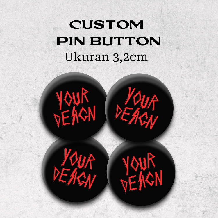 Pin Custom 32mm Pin Bros Aluminium Custom Design