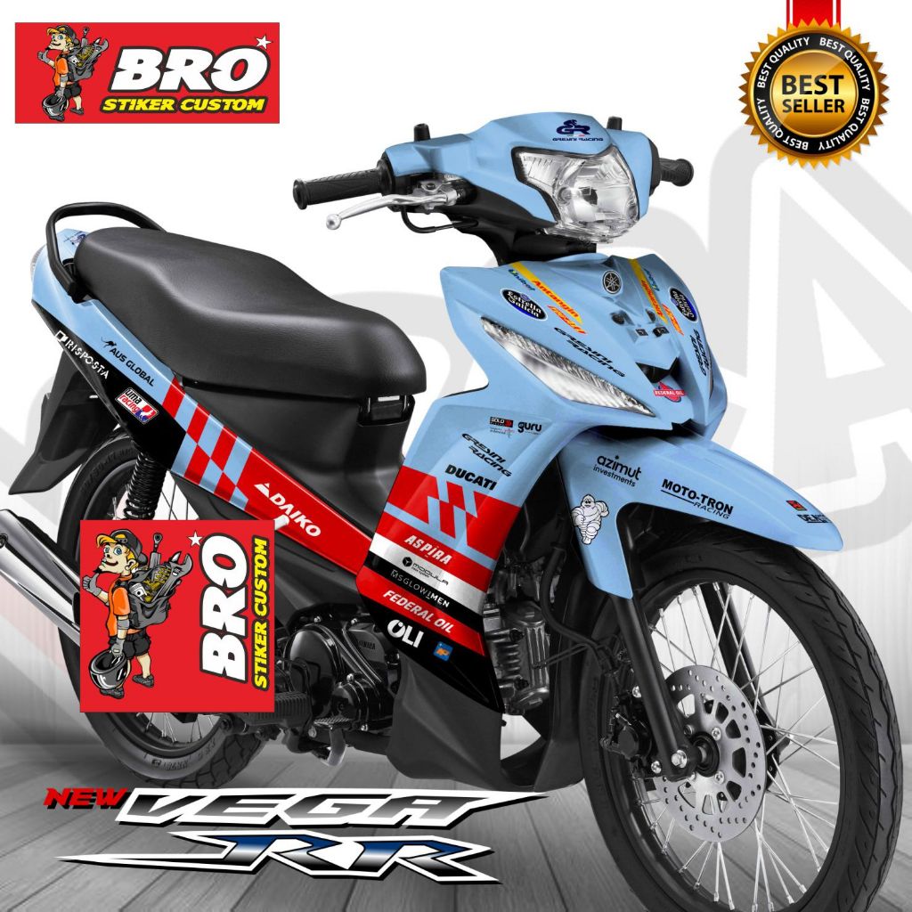 Decal Vega RR Fullbody Motif Gresini / Stiker Fullbody Vega RR